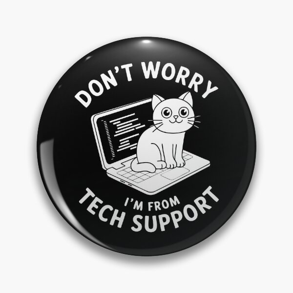 Item preview, Funny Tech Support Cat IT Humor Laptop Cybersecurity Software designed and sold by w1ckerman.