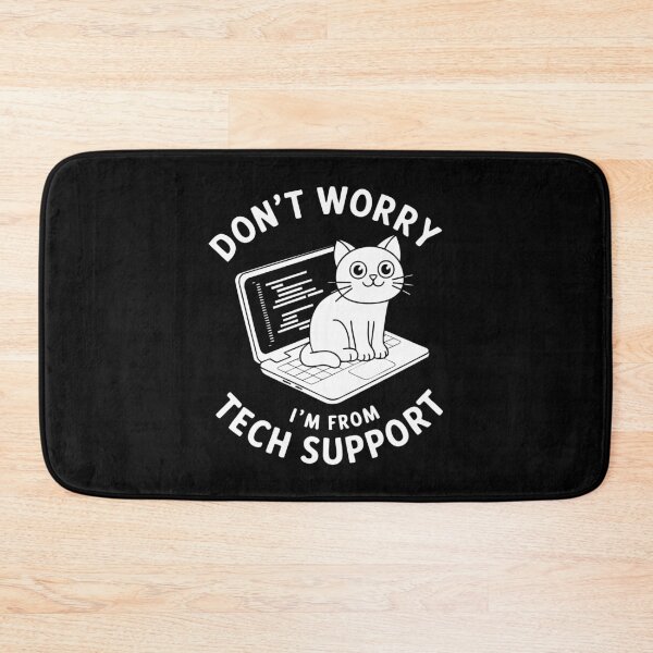 Item preview, Funny Tech Support Cat IT Humor Laptop Cybersecurity Software designed and sold by w1ckerman.