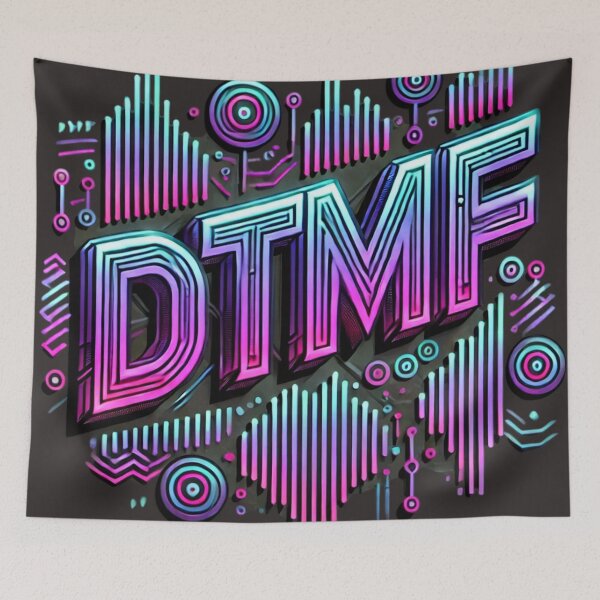 Item preview, DTMF Cyberpunk Neon Design - Futuristic Digital Art designed and sold by Kts20.