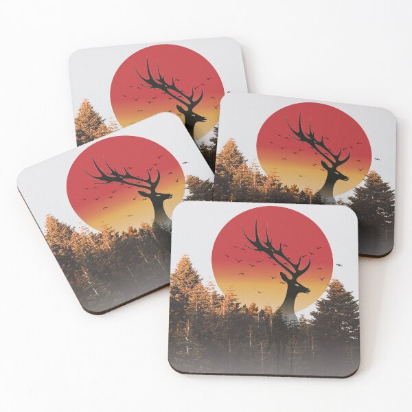 Item preview, Deer Sun Rise Natural Art Design designed and sold by Artist300DPI.