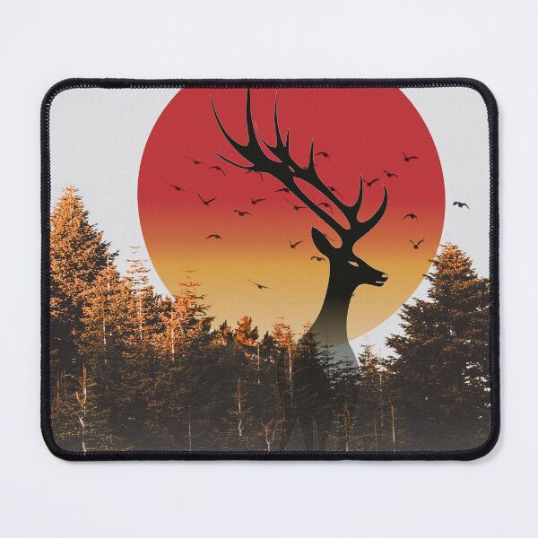 Item preview, Deer Sun Rise Natural Art Design designed and sold by Artist300DPI.