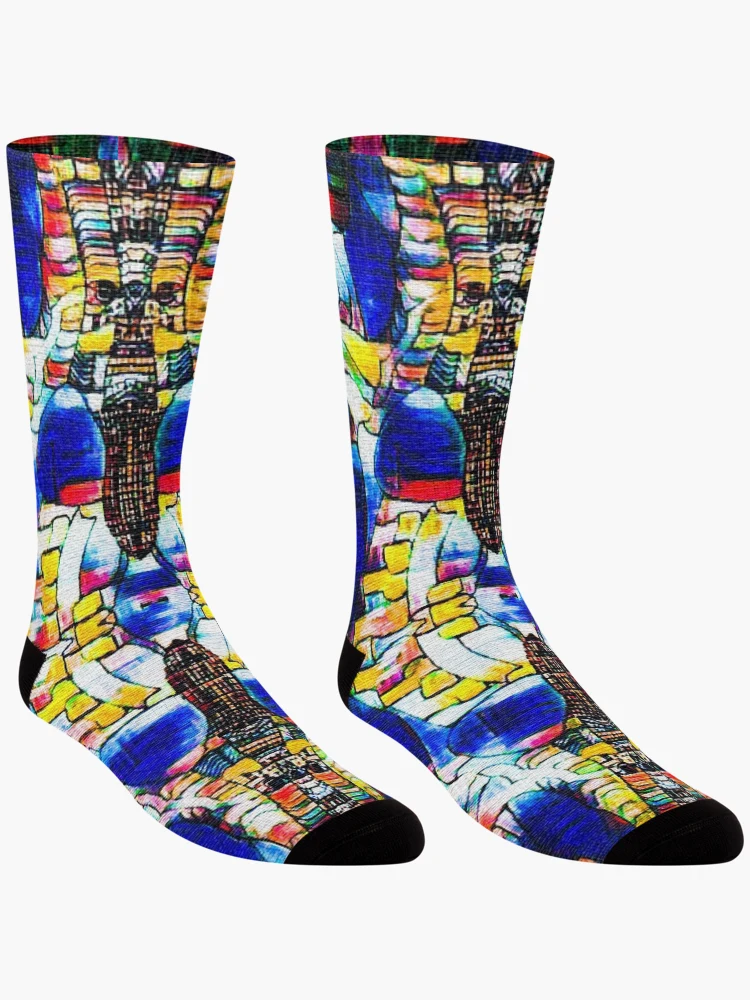 Thumbnail 3 of 5, Socks, abstract pattern designed and sold by The Hand That Listens.