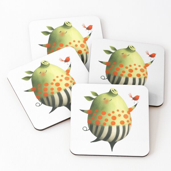 Item preview, A whimsical illustration of happy pig designed and sold by Beyondnote-Art.