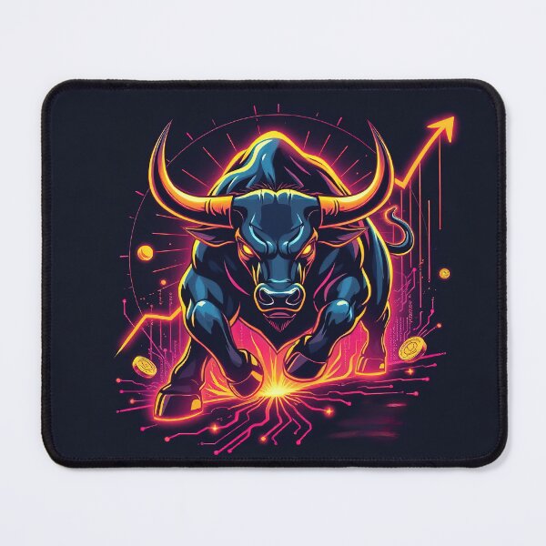 Item preview, Raging Bull: Bitcoin's Unstoppable Charge designed and sold by RK - Shop.