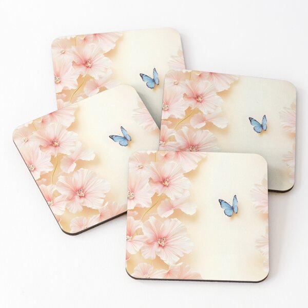 Item preview, Pink passion blue butterfly designed and sold by Lewis-mart.