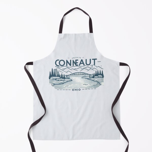 Item preview, Conneaut Ohio Skyline Retro Minimalist 3D Illustration, designed and sold by PaintMeWorld.