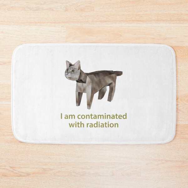 Item preview, Lovely Cat Meme Classic Art I Am Contaminated With Radiation designed and sold by DreamyNature.