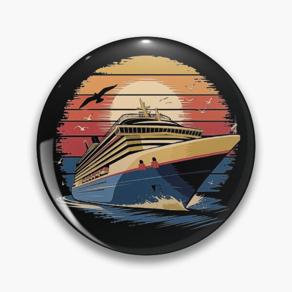 Artikelvorschau, Sonnenuntergang Kreuzfahrtschiff Illustration - Vintage maritime Kunst entworfen und verkauft von love3617.