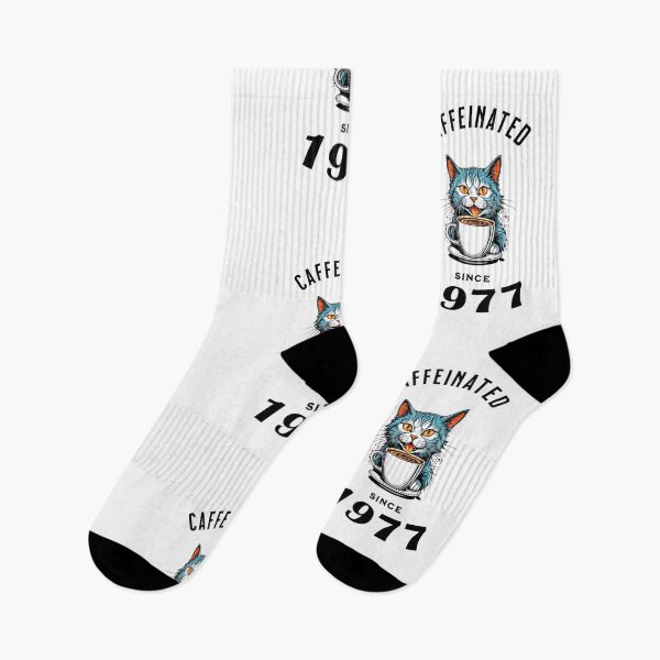 Item preview, Cat Caffeinated Since 1977 designed and sold by LegendaryDesigns.