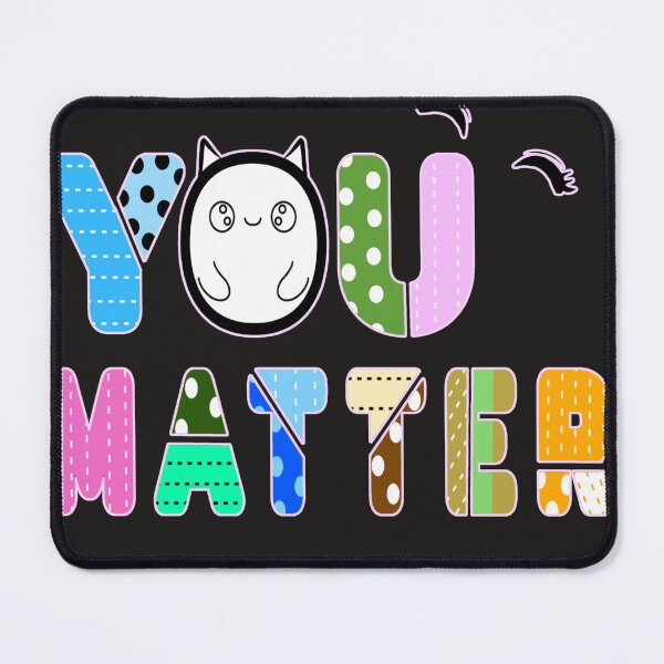 Item preview, YOU MATTER - Colorful Typography Art designed and sold by MigWhimsy.