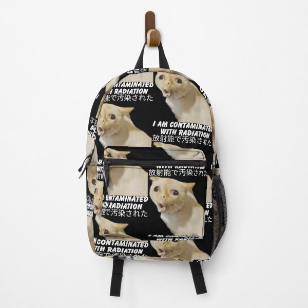 Item preview, Retro I Am Contaminated With Radiation Cat Meme designed and sold by DreamyNature.
