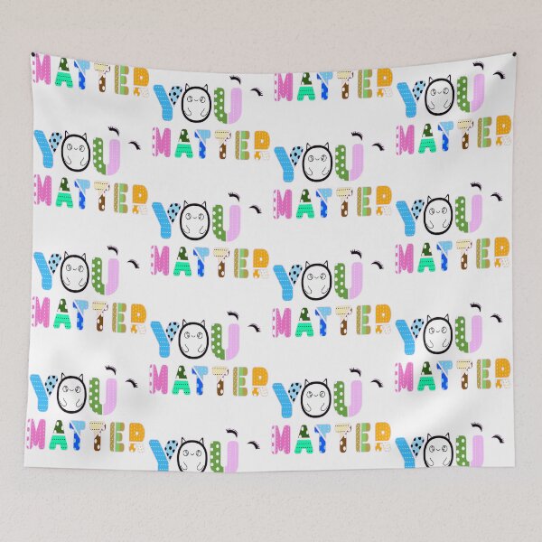 Item preview, YOU MATTER - Colorful Typography Art designed and sold by MigWhimsy.