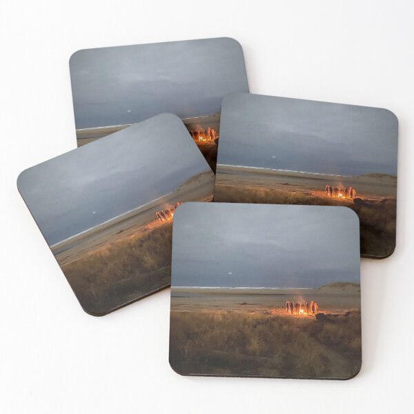 Item preview, Friends and a Fire at the Coast designed and sold by Slips1303.