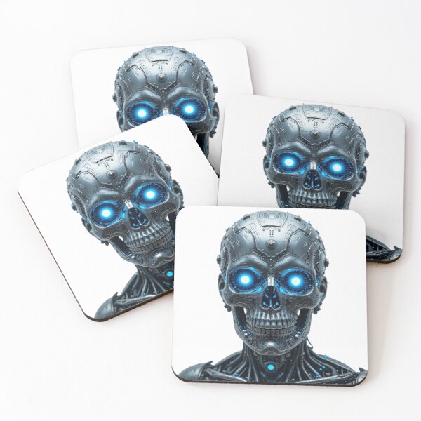 Item preview, A highly detailed cybernetic skull designed and sold by esycrazy.