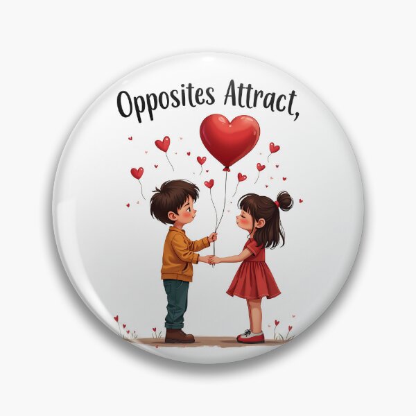 Artikelvorschau, Gegensätze ziehen sich an - Valentinstag-Design entworfen und verkauft von tarzbol.