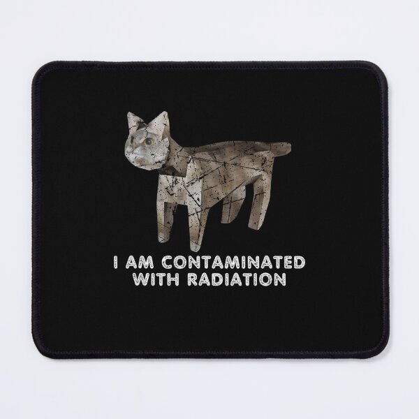 Item preview, Vintage I Am Contaminated With Radiation Japanese Cat Meme designed and sold by DreamyNature.