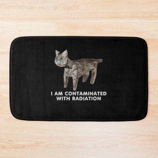 Item preview, Vintage I Am Contaminated With Radiation Japanese Cat Meme designed and sold by DreamyNature.