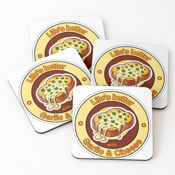 Item preview, Cheesy Garlic Bread - Life's Better With Garlic & Cheese  designed and sold by DigiSudu.