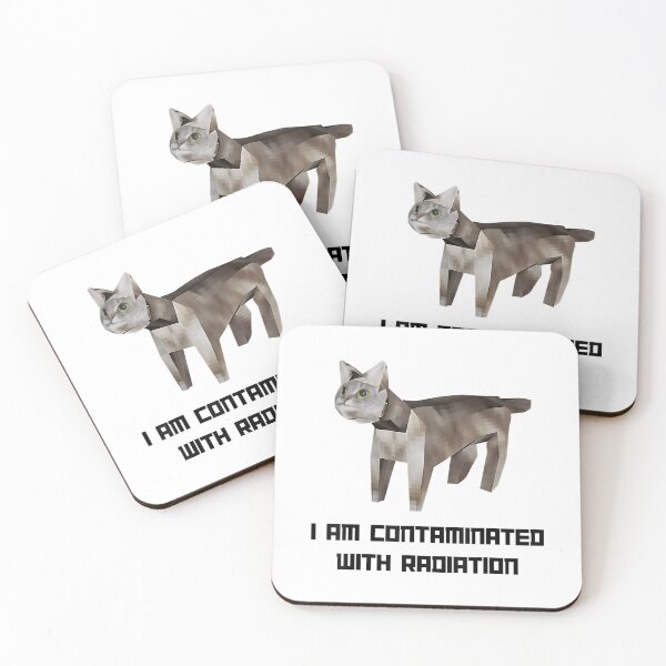 Item preview, I Am Contaminated With Radiation Funny Ironic Cat designed and sold by DreamyNature.