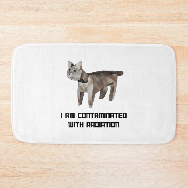 Item preview, I Am Contaminated With Radiation Funny Ironic Cat designed and sold by DreamyNature.