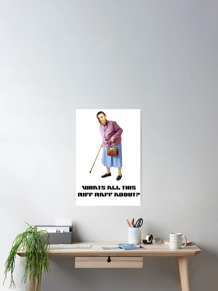 Thumbnail 2 of 3, Poster, Riff Raff designed and sold by againnagain.