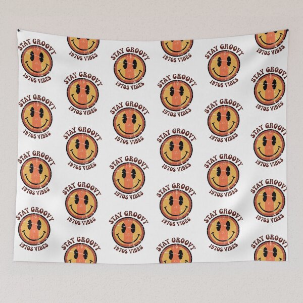 Item preview, Stay Groovy - Retro Smiley Face designed and sold by SignumShop.