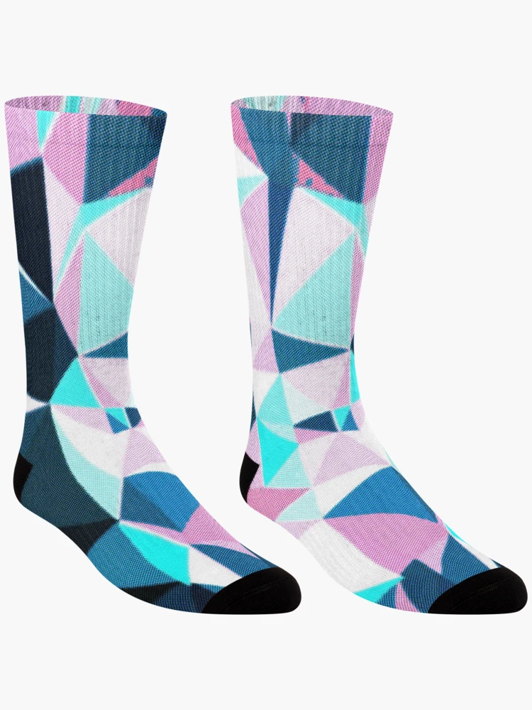 Thumbnail 3 of 5, Socks, Abstract geometric background designed and sold by The Hand That Listens.