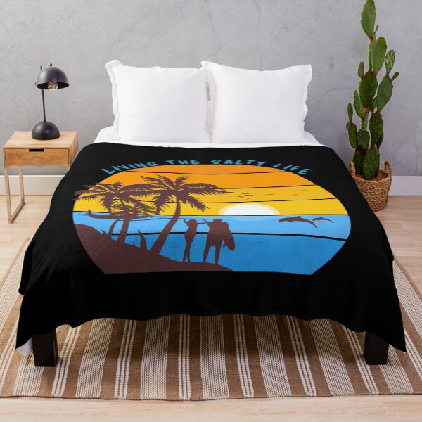 Item preview, Retro Surfing Design - Living the Salty Life designed and sold by TheDiveShirt.