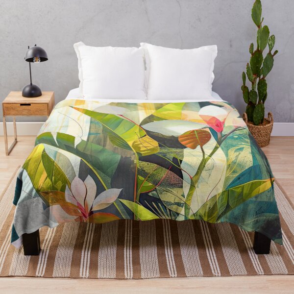 Item preview, Contemporary Floral Wall Decor: Refreshing Green wall art designed and sold by FlatLandPrints.