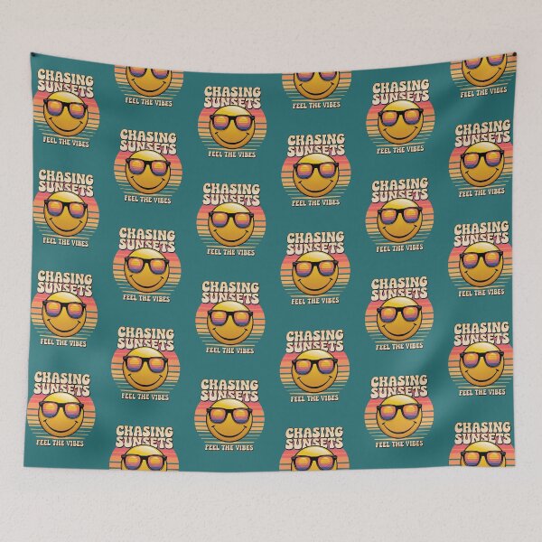 Item preview, Chasing Sunsets - Retro Smiley Face designed and sold by SignumShop.