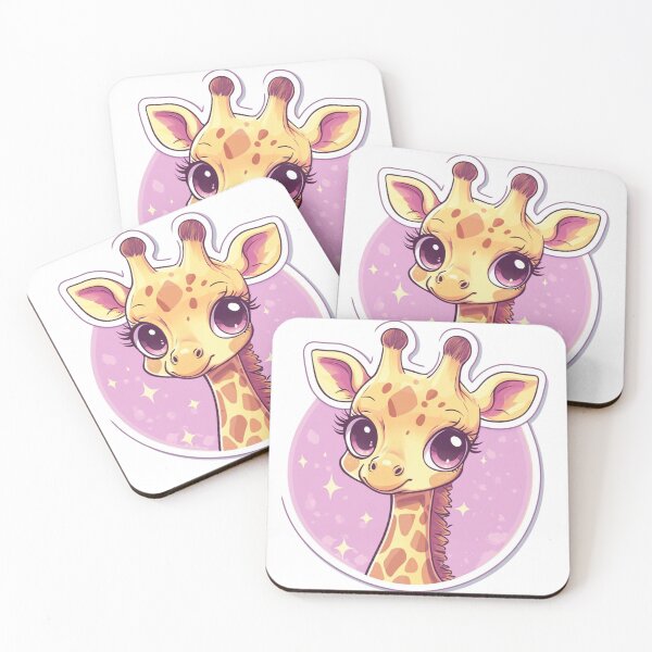Item preview, Pink Cute Giraffe designed and sold by NicolasGlowArt.