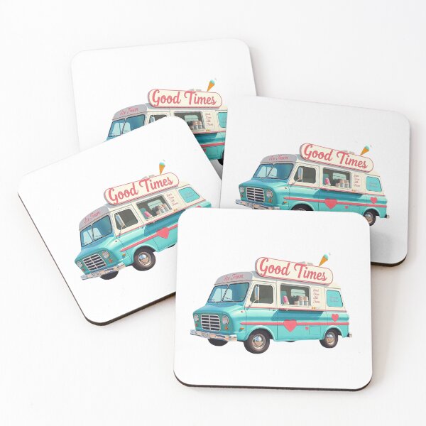 Item preview, 90's Retro Ice Cream Van: Good Times designed and sold by PING 999 STUDIO.