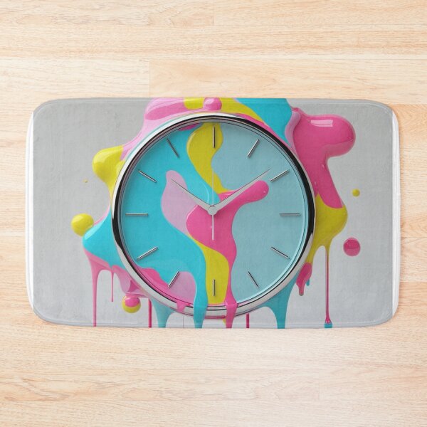 Item preview, Melting Time: Dripping Pastel Clock Art designed and sold by Leader Designer.