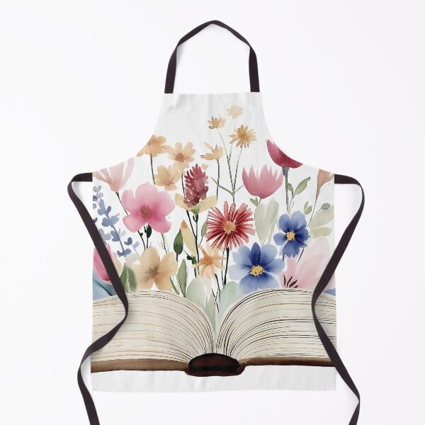 Item preview, Watercolor of an open book with flowers coming out of it designed and sold by celiacreatec.