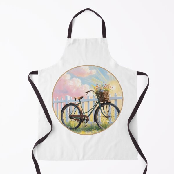 Item preview, 90's Retro Bicycle with Basket Full of Flowers designed and sold by RvinJo8.