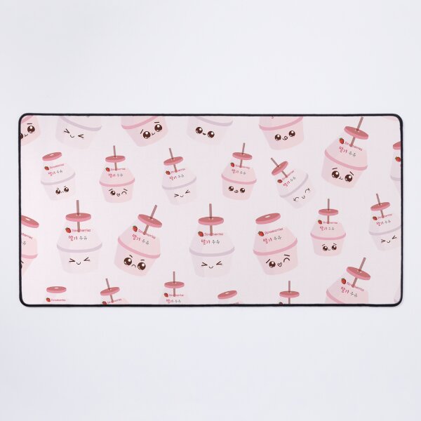 Item preview, strawberries Flavored Korean milk Cute kawaii designed and sold by the dragon shop.