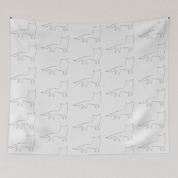 Item preview, Fantastic Mr Fox wolf Fine Line designed and sold by aartbylilli.
