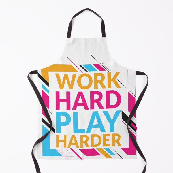 Item preview, work hard play harder designed and sold by ShopMaxiDesigns.