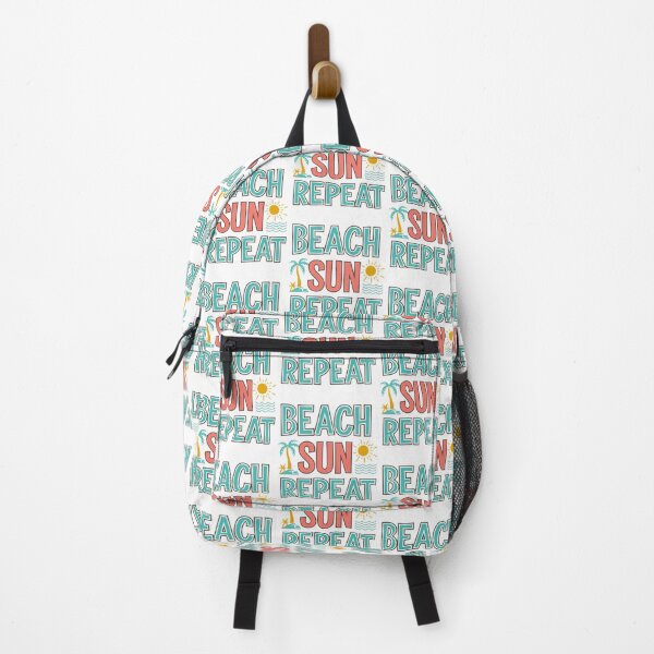 Item preview, Beach Sun Repeat Tropical Vacation Adventure designed and sold by BunBuntheDog-.
