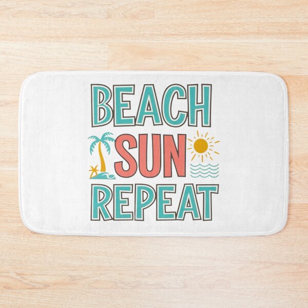 Item preview, Beach Sun Repeat Tropical Vacation Adventure designed and sold by BunBuntheDog-.