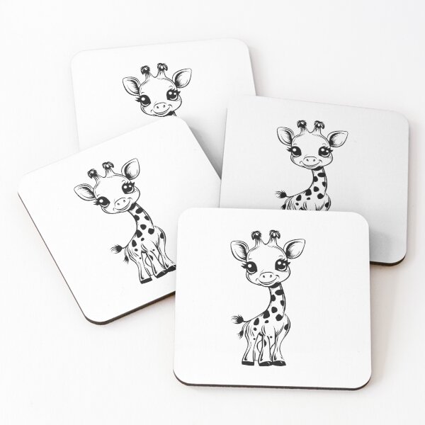 Item preview, Black and White Giraffe designed and sold by NicolasGlowArt.