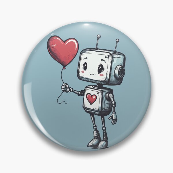 Item preview, Techno Love, Robot Heart designed and sold by TojoStudios.