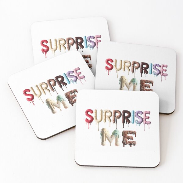 Item preview,  Ice Cream Letters – "Surprise Me" Quote designed and sold by RvinJo8.