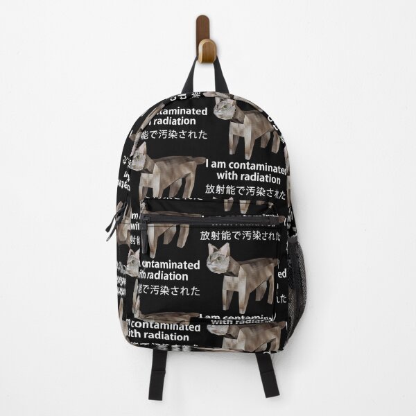 Item preview, I Am Contaminated With Radiation Japanese Cat Meme designed and sold by DreamyNature.