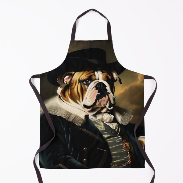 Item preview, Vintage Dog Art: Sad Lonely Bulldog Gentleman Portrait | Animal Art | Oil Painting | Animal Portrait designed and sold by UnhingedBird.