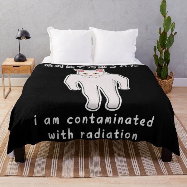 Item preview, I Am Contaminated With Radiation Japanese Cat designed and sold by DreamyNature.