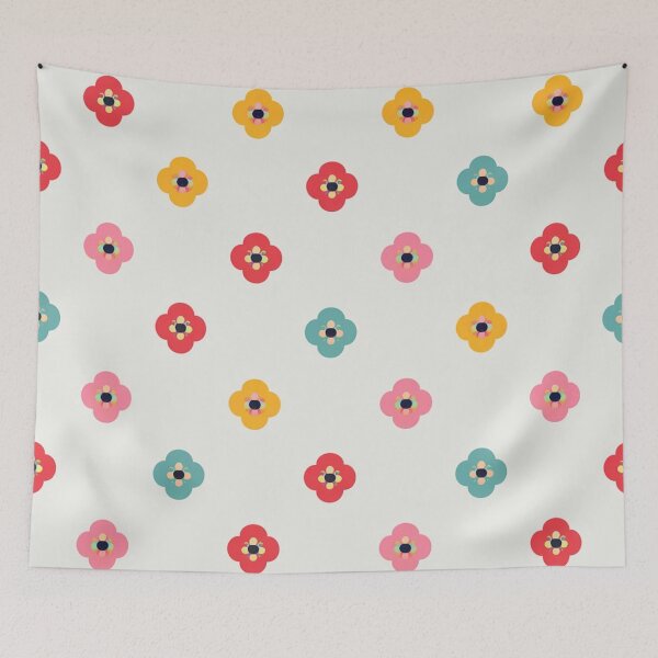 Item preview, Retro Floral Repeat designed and sold by Furbulous Faces.