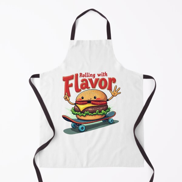 Item preview, A burger on a skateboard: "Rollin' With Flavor" designed and sold by FoxyJags.