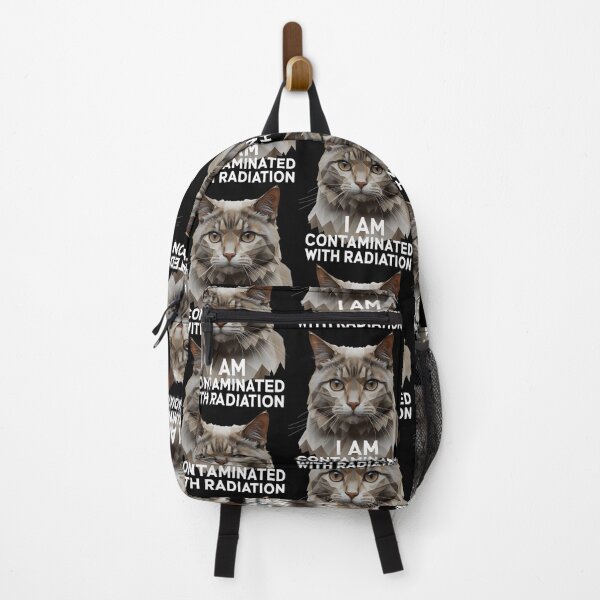 Item preview, I Am Contaminated With Radiation Japanese Funny Cat Meme designed and sold by DreamyNature.