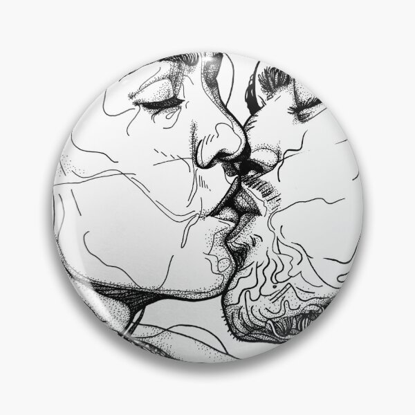 Item preview, One Last Kiss, 21 x 29 cm, ink on paper, 2025 designed and sold by oanaunciuleanu.